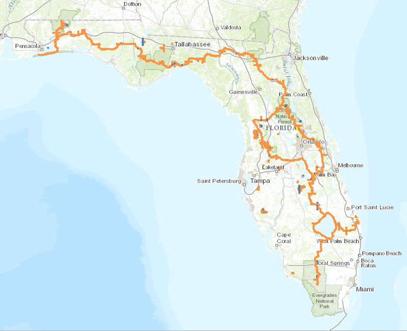Florida Trail Map