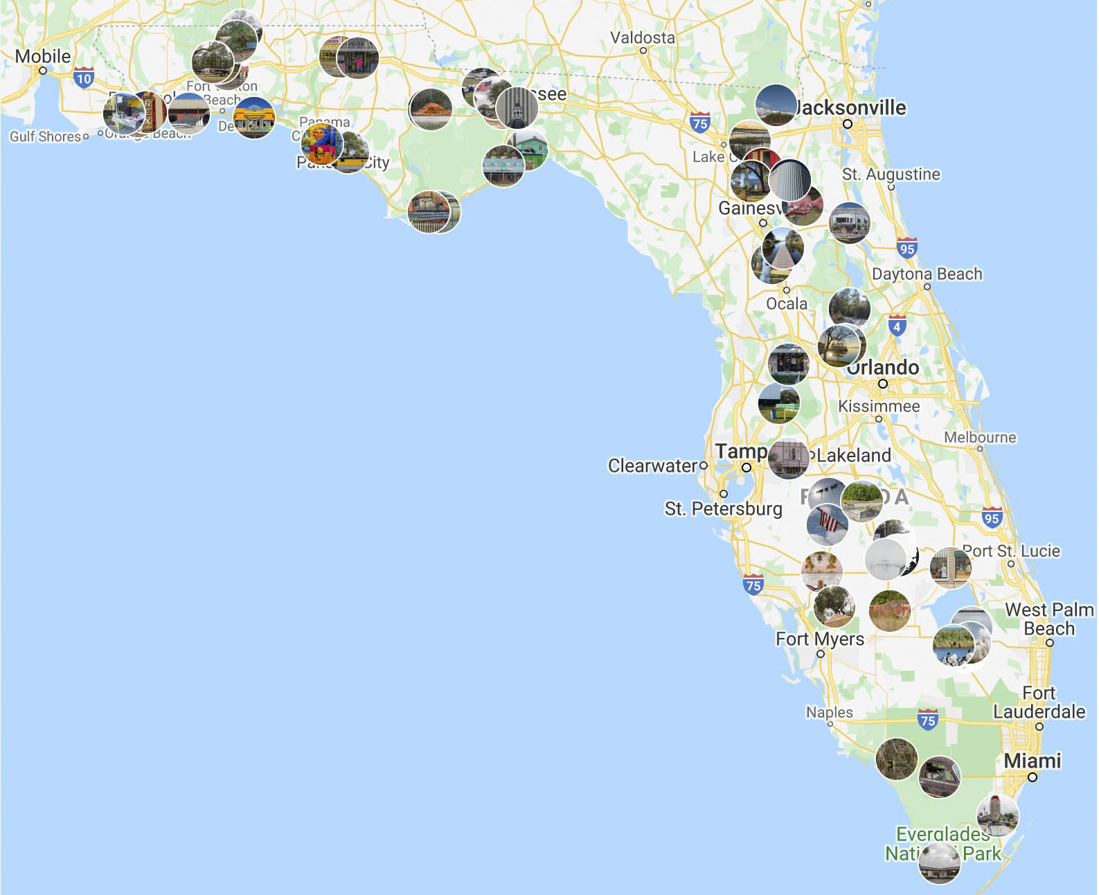 Florida Trail Interactive Map Florida Trail Map : Journal Of Florida Studies Florida Trail Interactive Map Florida Trail Map : Journal Of Florida Studies
